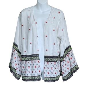 RD& Koko Bohemian Embroidered Beaded Kimono Size Medium